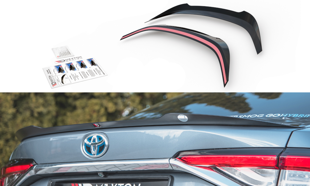 Heckspoiler Lippe Toyota Corolla XII Limousine schwarz Hochglanz – Ansicht 2