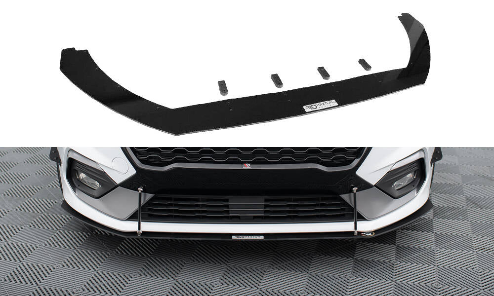 Front Sport Diffusor V.2 Ford Fiesta Mk8 ST / ST-Line schwarz Hochglanz – Ansicht 2