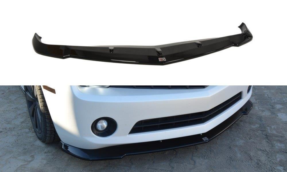 Street+ Spoilerlippe Front Ansatz passend für Chevrolet Camaro Standard Mk5 schwarz Hochglanz – Ansicht 2