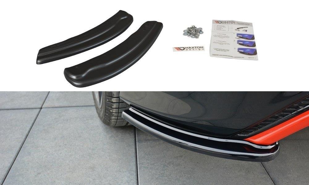 Heck Ansatz Flaps Diffusor passend für Ford Focus ST-Line Mk3 FL schwarz Hochglanz – Ansicht 2