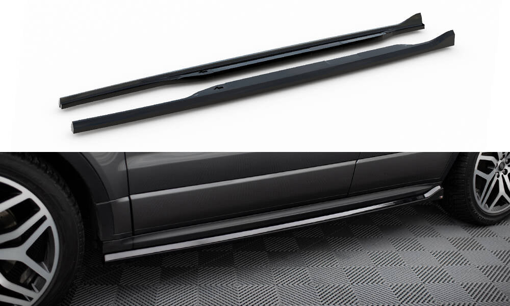 Street+ Seitenschweller Leisten passend für Land Rover Range Rover Evoque HSE Dynamic Mk1 Facelift schwarz Hochglanz – Ansicht 2