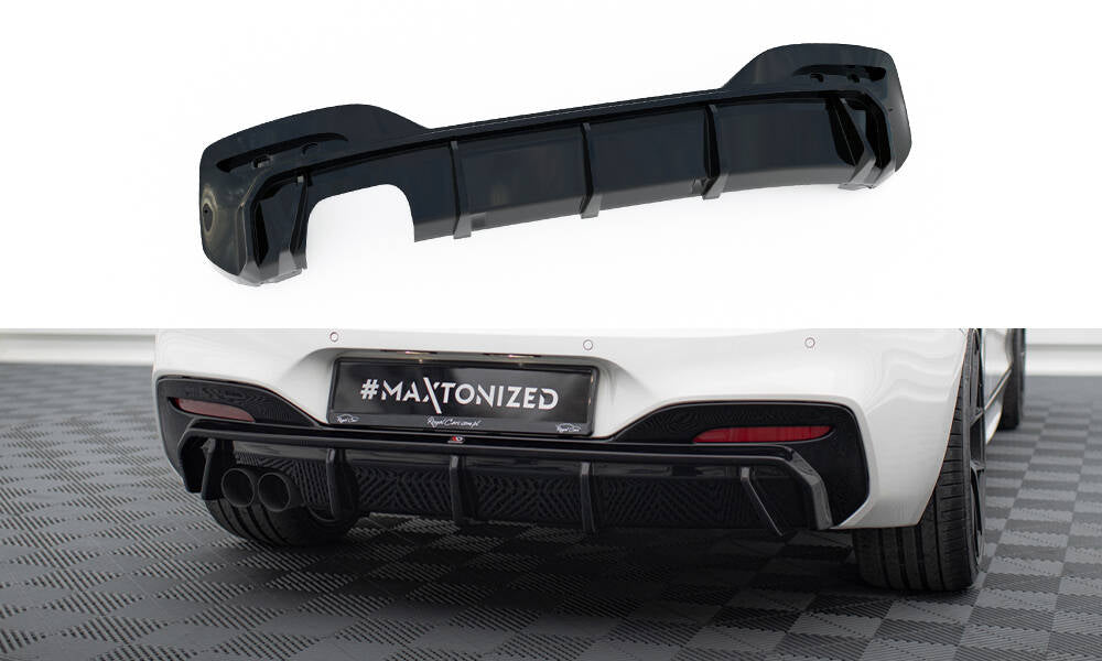 Diffusor Heck Ansatz V.3 passend für BMW 1er M-Paket F20 Facelift (Doppelauspuff li.) – Ansicht 2