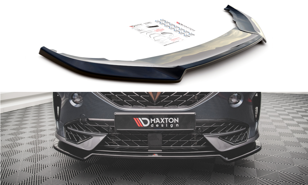 Street+ Spoilerlippe Front Ansatz V.3 passend für Cupra Formentor schwarz Hochglanz – Ansicht 2