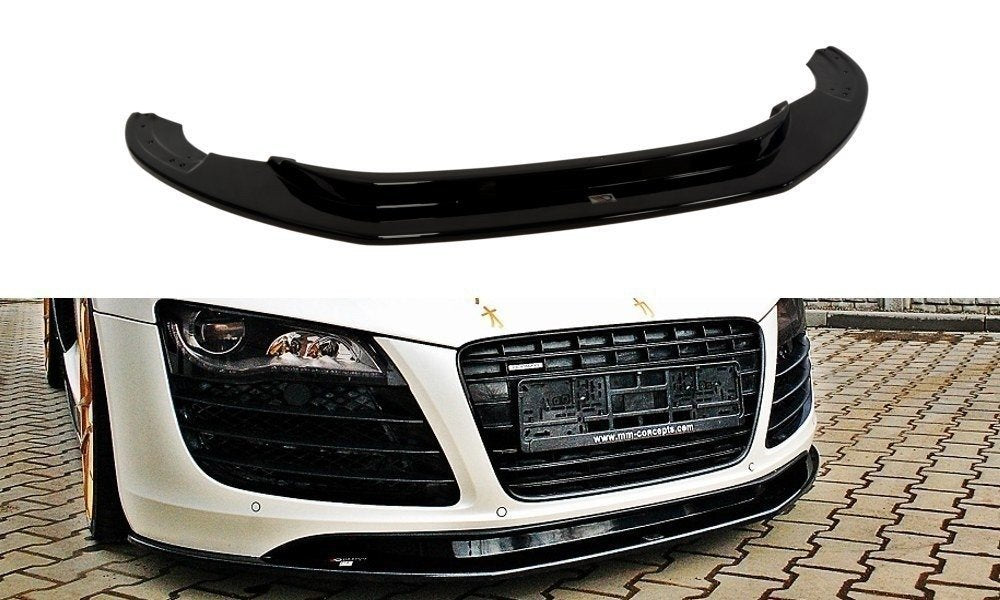Street+ Spoilerlippe Front Ansatz passend für Audi R8 Mk.1 schwarz Hochglanz – Ansicht 2
