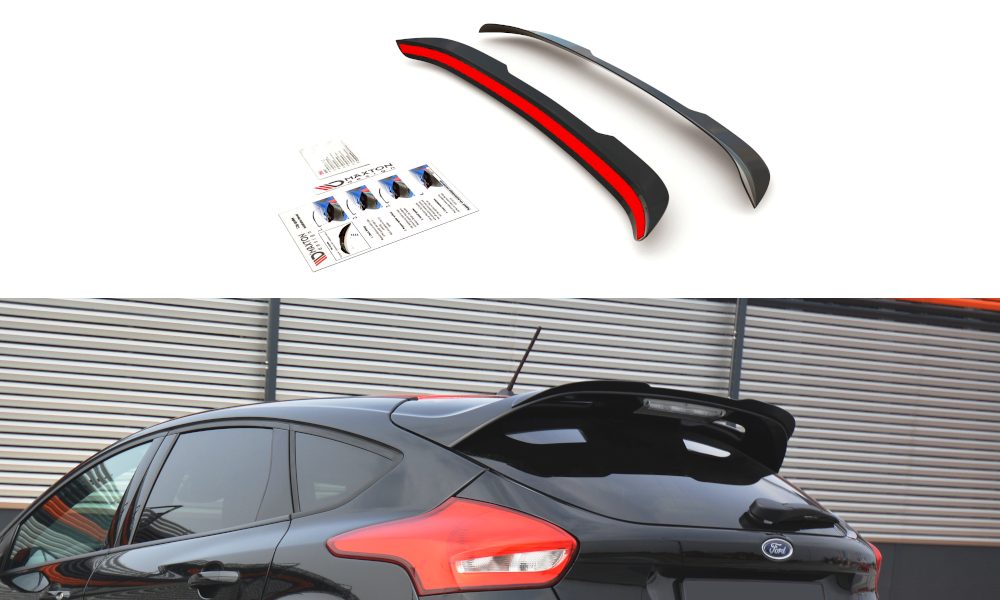 Heckspoiler Lippe Ford Focus ST-Line Mk3 FL schwarz Hochglanz – Ansicht 2
