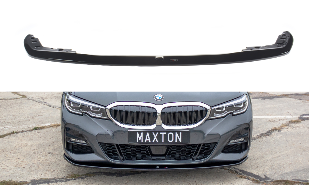 Street+ Spoilerlippe Front Ansatz V.3 passend für BMW 3er M-Paket G20  schwarz Hochglanz – Ansicht 2