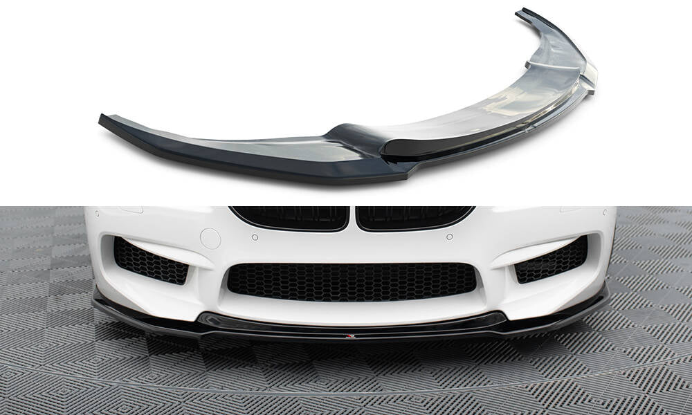 Street+ Spoilerlippe Front Ansatz V.2 passend für BMW M6 Gran Coupe / Coupe / Cabriolet F06 / F13 / F12 schwarz Hochglanz – Ansicht 2