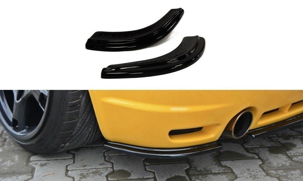 Heck Ansatz Flaps Diffusor passend für VW GOLF 4 R32 schwarz Hochglanz – Ansicht 2