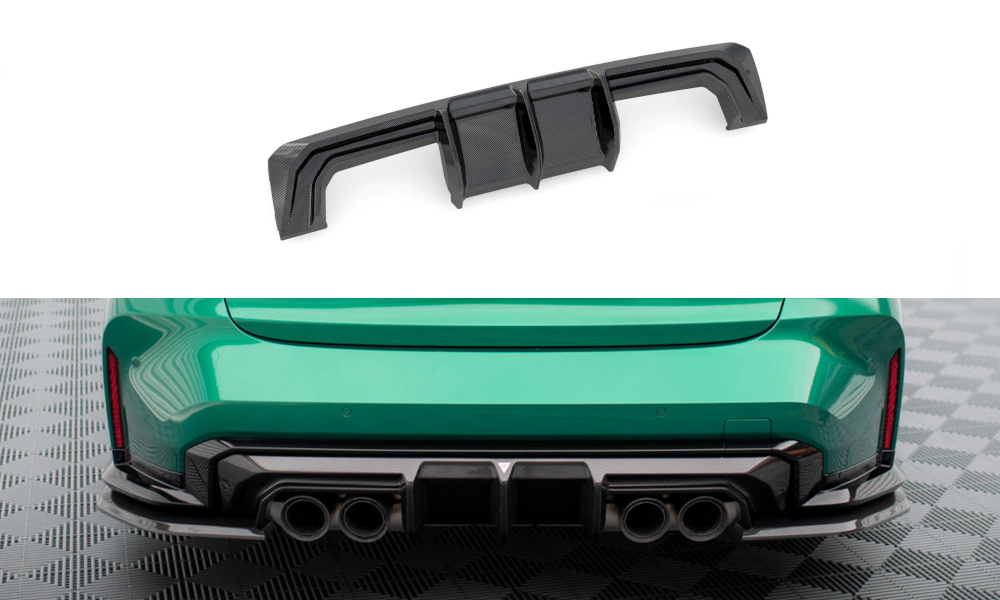 Prepreg Carbon Fiber Diffusor Heck Ansatz passend für BMW M3 Limousine / Touring G80 / G81 – Ansicht 2