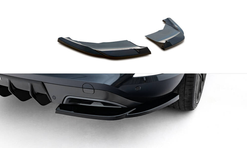 Heck Ansatz Flaps Diffusor V.2 passend für Cupra Formentor Mk1 Facelift schwarz Hochglanz – Ansicht 2
