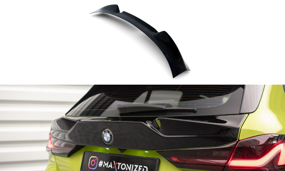 Heckscheiben Spoiler passend für BMW 1er M-Paket / M135i / 128ti F40 schwarz Hochglanz – Ansicht 2