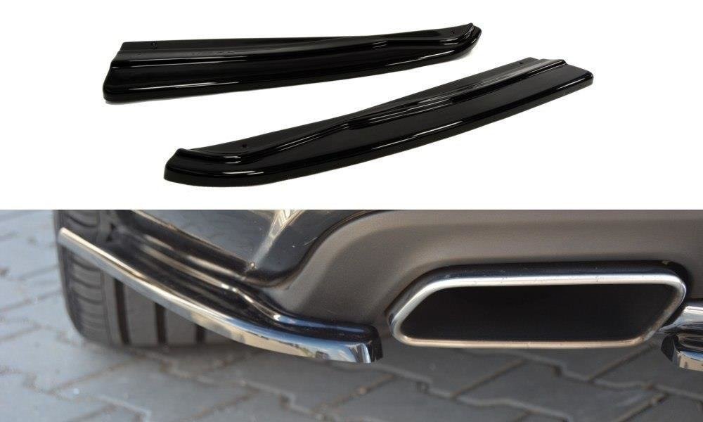 Heck Ansatz Flaps Diffusor passend für Mercedes-Benz CLS AMG-Line C218 schwarz Hochglanz – Ansicht 2