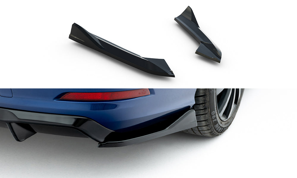 Heck Ansatz Flaps Diffusor passend für Audi A3 Limousine 8V schwarz Hochglanz – Ansicht 2
