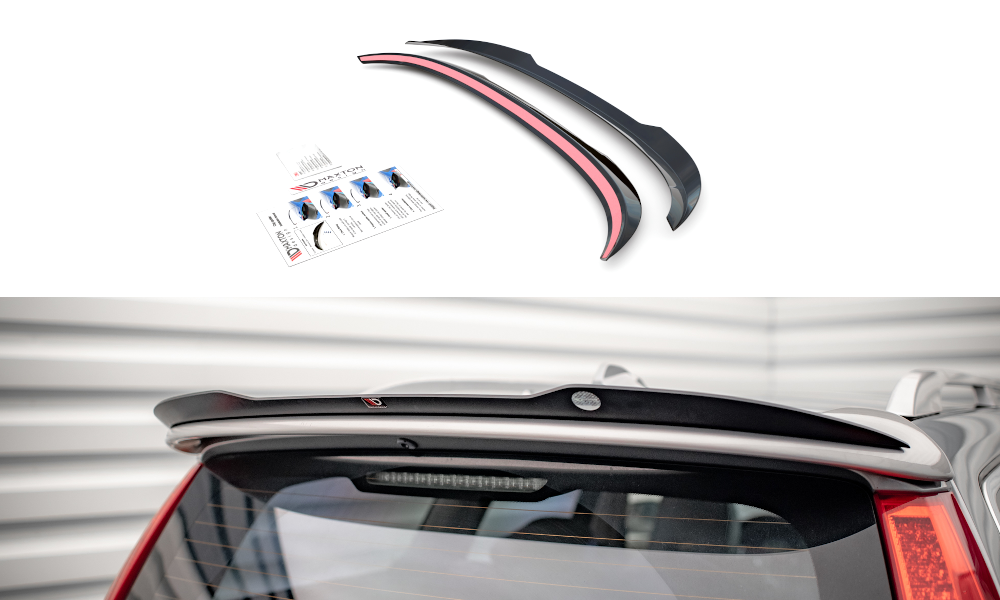 Heckspoiler Lippe V.2  Volvo V70 Mk3 schwarz Hochglanz – Ansicht 2