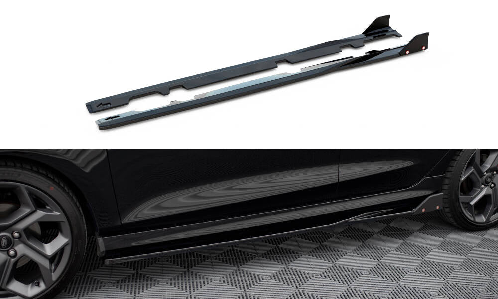 Street+ Seitenschweller Leisten V.2 passend für + Flaps passend für Ford Fiesta ST / ST-Line – Ansicht 2