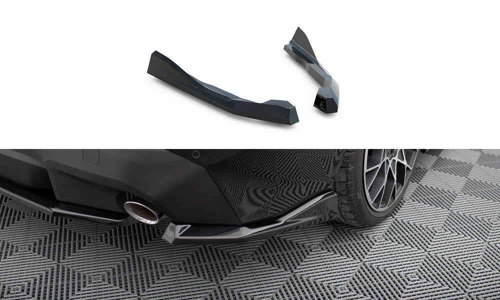 Heck Ansatz Flaps Diffusor V.2 passend für BMW 2 Coupe G42 schwarz Hochglanz – Ansicht 2