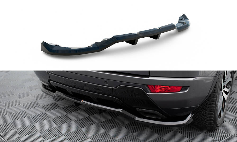Street+ Mittlerer Diffusor RACE passend für Land Rover Range Rover Evoque HSE Dynamic Mk1 Facelift schwarz Hochglanz – Ansicht 2
