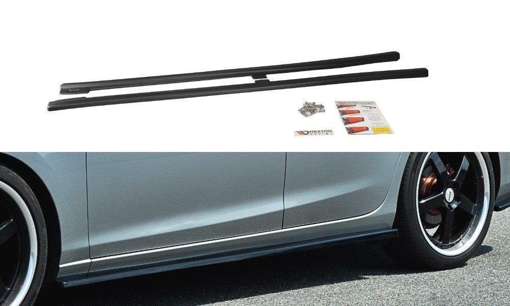 Street+ Seitenschweller Leisten passend für V.1 passend für Mazda 6 Kombi GJ (Mk3) schwarz Hochglanz – Ansicht 2