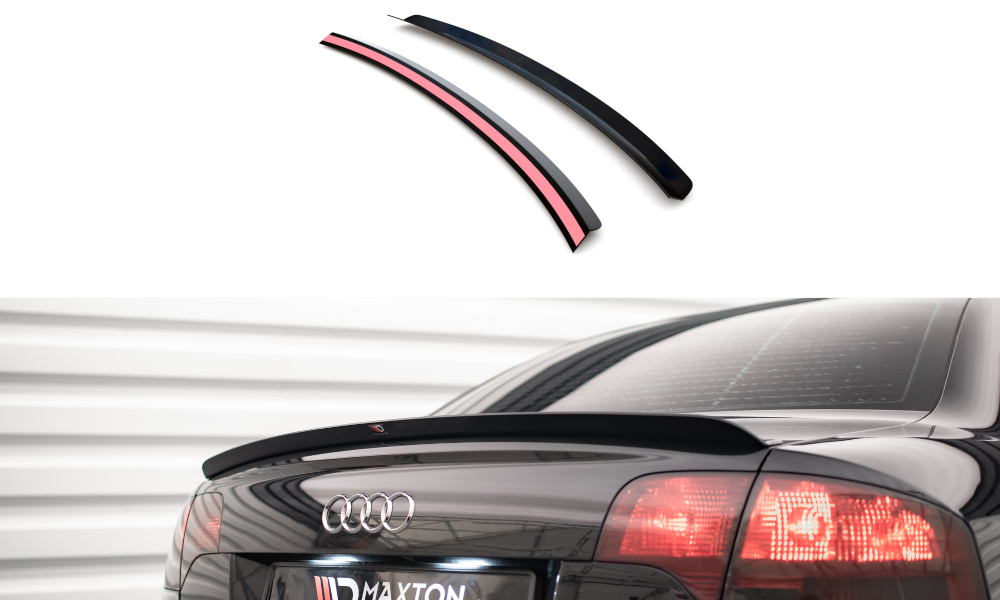 Heckspoiler Lippe Audi A4 Limousine S-Line B7 schwarz Hochglanz – Ansicht 2
