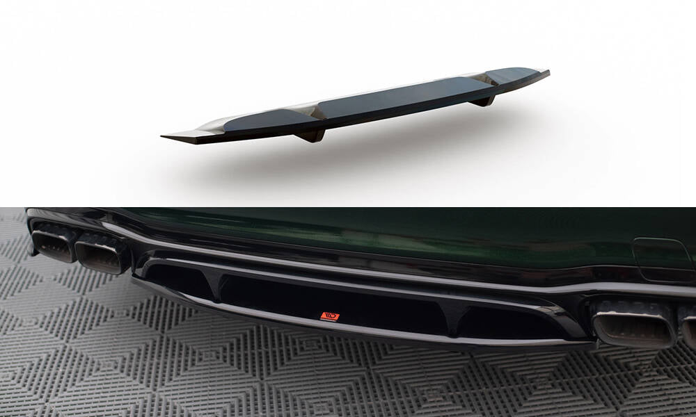 Street+ Mittlerer Diffusor RACE passend für Mercedes-AMG E63 W213 Facelift schwarz Hochglanz – Ansicht 2