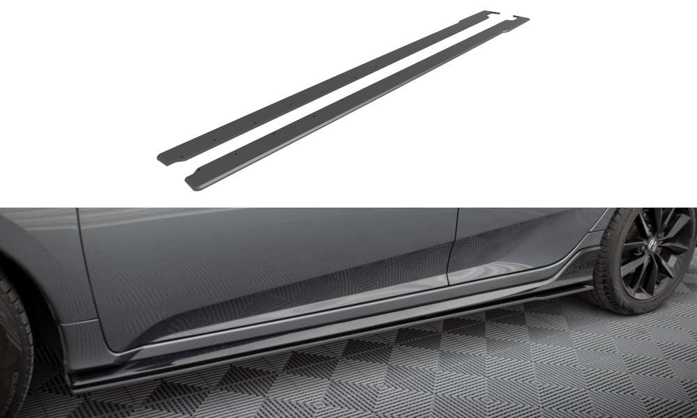 Street Pro Street+ Seitenschweller Leisten passend für Honda Civic Sport Mk 10 – Ansicht 2
