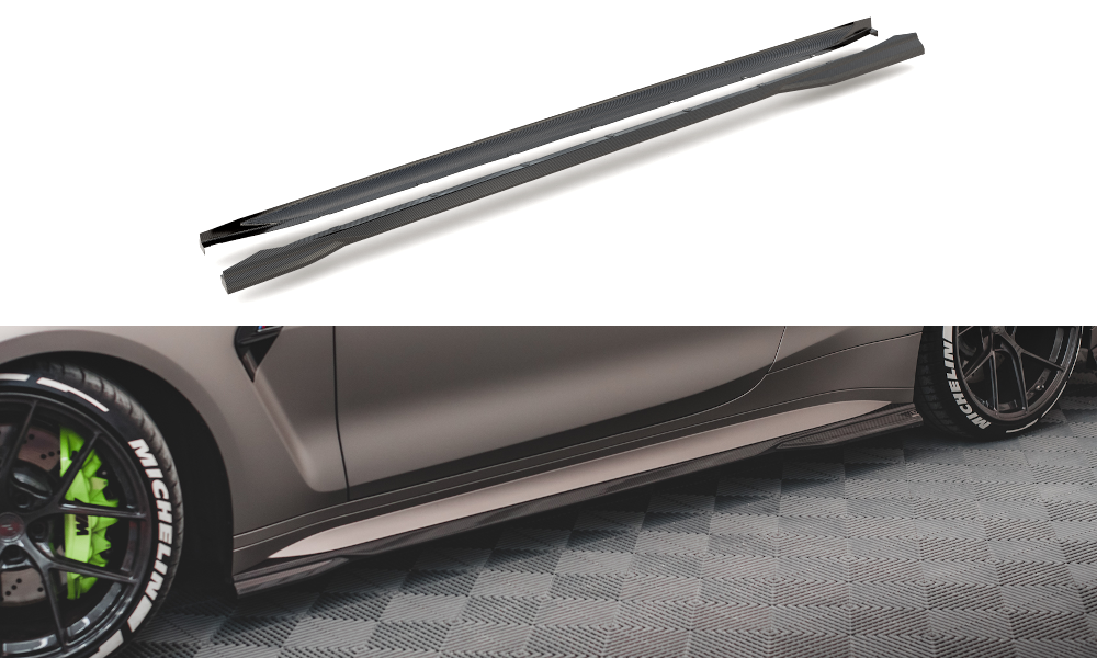 Prepreg Carbon Fiber Seitenschweller BMW M4 G82 / G82 Facelift – Ansicht 2