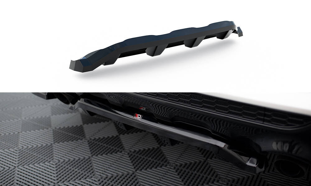 Street+ Mittlerer Diffusor RACE passend für Ford Kuga ST-Line Mk2 Facelift schwarz Hochglanz – Ansicht 2