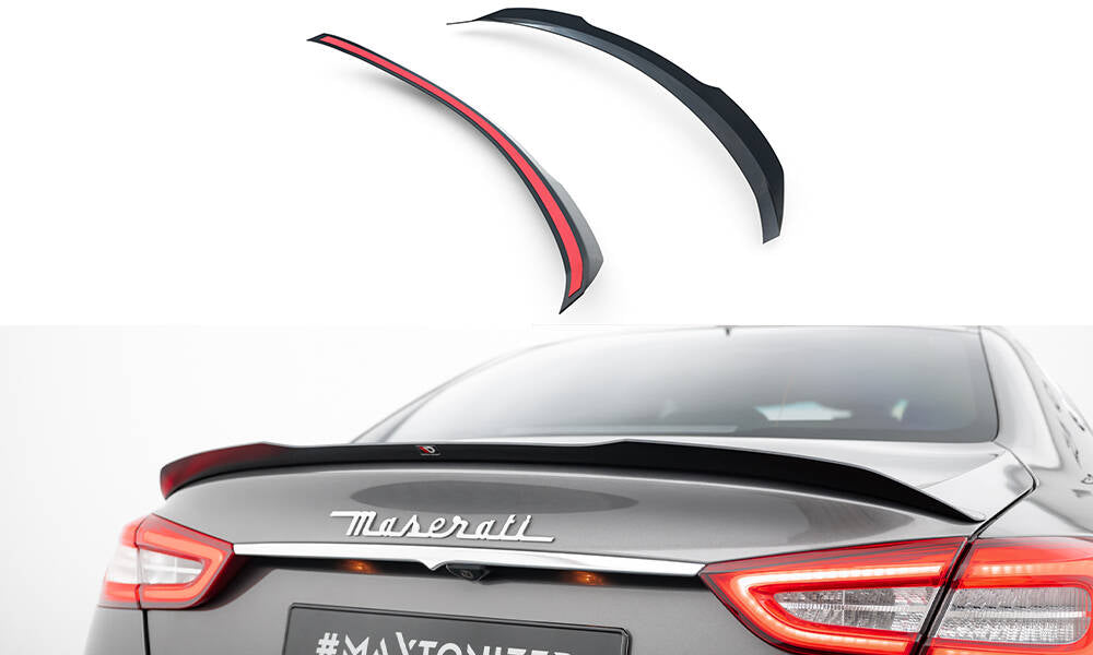 Heckspoiler Lippe Maserati Quattroporte Mk6 schwarz Hochglanz – Ansicht 2