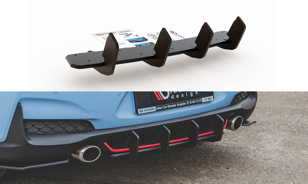 Robuste Racing Heckschürze V.2 passend für Hyundai I30 N Mk3 Hatchback – Ansicht 2