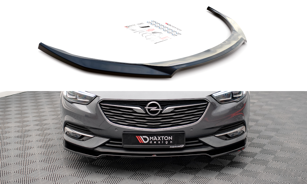 Street+ Spoilerlippe Front Ansatz V.3 passend für Opel Insignia Mk2 schwarz Hochglanz – Ansicht 2