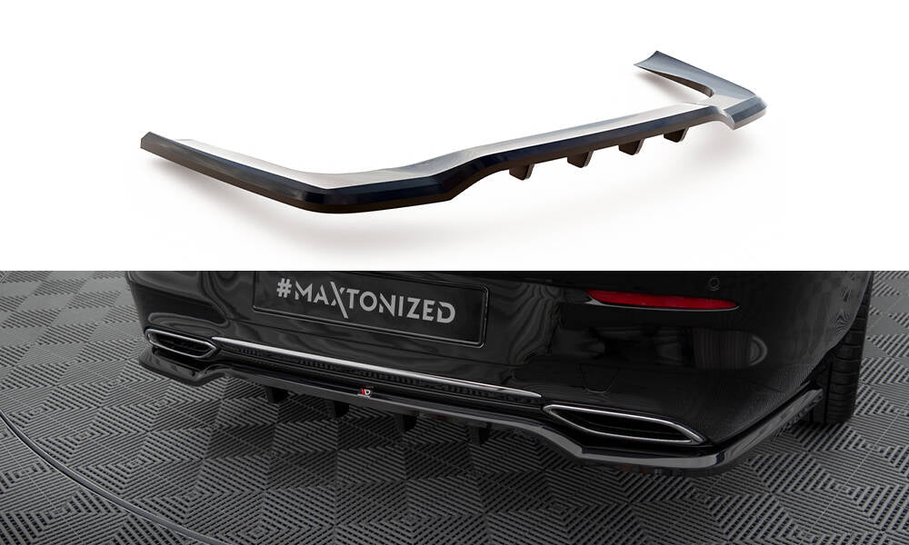 Street+ Mittlerer Diffusor RACE passend für Mercedes-Benz CLA Coupe C118 schwarz Hochglanz – Ansicht 2