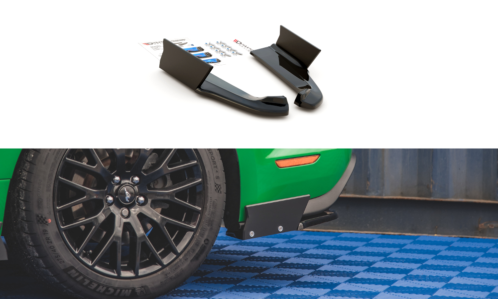 Heck Ansatz Flaps Diffusor V.1 + Flaps passend für Ford Mustang GT Mk6 Facelift – Ansicht 2