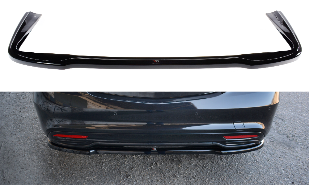 Heckansatz Mercedes S-KLASSE AMG-LINE W222 schwarz Hochglanz – Ansicht 2