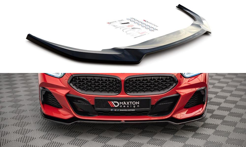 Street+ Spoilerlippe Front Ansatz V.2 passend für BMW Z4 M40i / M-Paket G29 schwarz Hochglanz – Ansicht 2