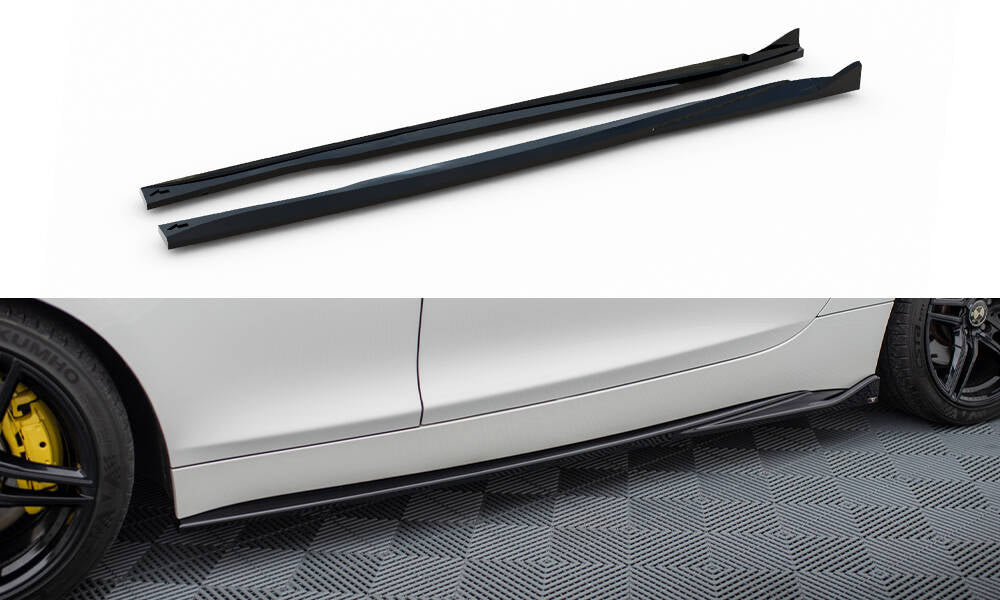 Street+ Seitenschweller Leisten passend für BMW Z4 M-Paket E89 Facelift schwarz Hochglanz – Ansicht 2