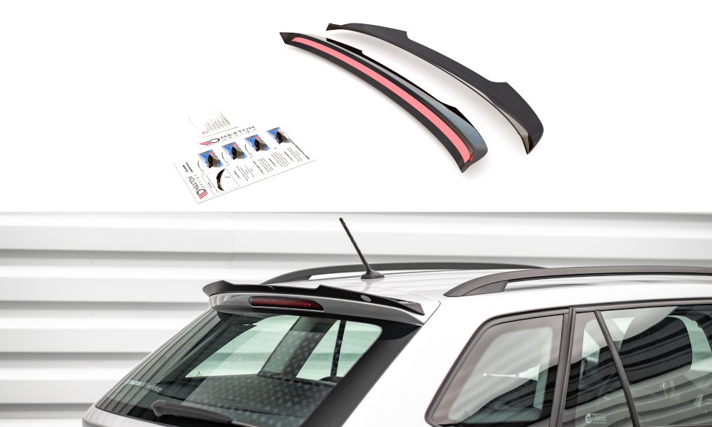 Heckspoiler Lippe Skoda Fabia Combi Mk3 schwarz Hochglanz – Ansicht 2