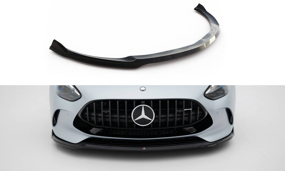 Street+ Spoilerlippe Front Ansatz V.1 passend für Mercedes-AMG GT 63 / 55 / 63 S E Performance C192 schwarz Hochglanz – Ansicht 2