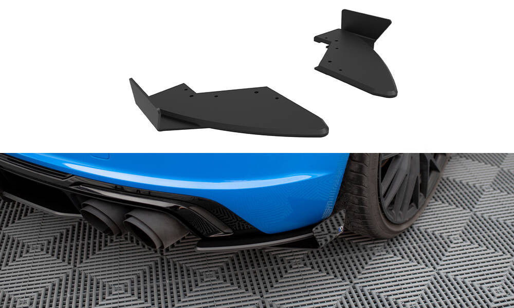 Street Pro Heck Ansatz Flaps Diffusor + Flaps passend für Audi TT S 8S Facelift schwarz Hochglanz – Ansicht 2