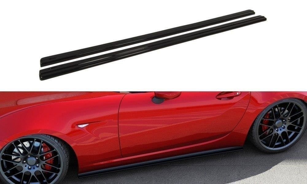 Street+ Seitenschweller Leisten passend für Mazda MX-5 ND (Mk4) schwarz Hochglanz – Ansicht 2