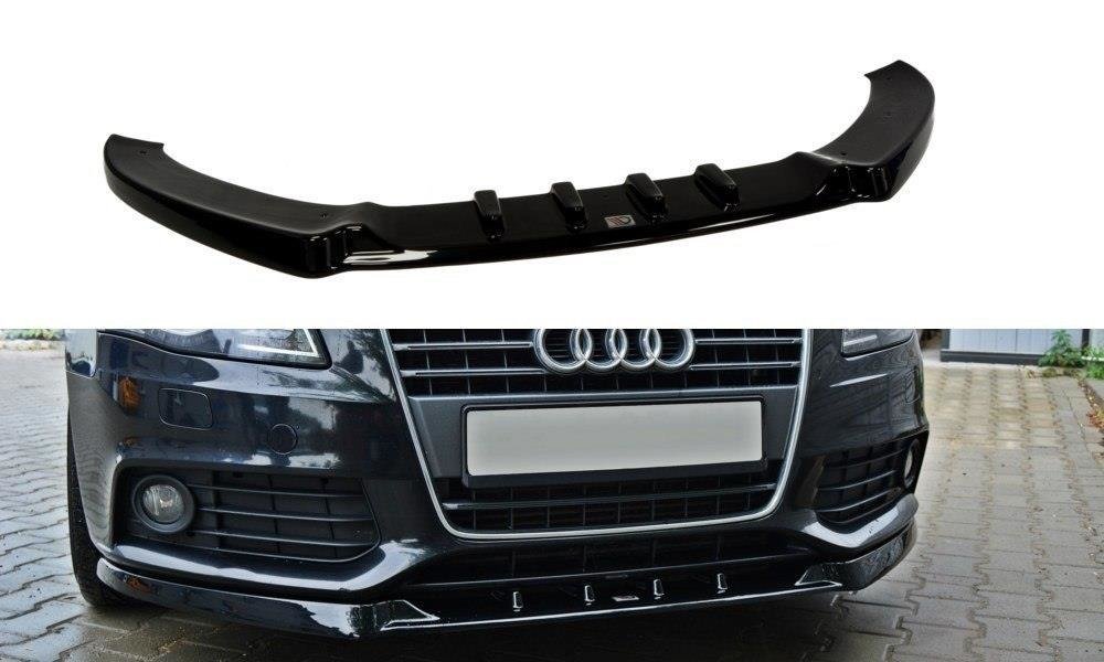 Front Diffuser V.1 Audi A4 Limousine / Avant B8  schwarz Hochglanz – Ansicht 2