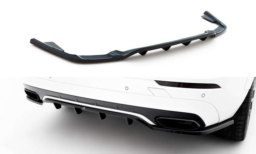 Street+ Mittlerer Diffusor RACE passend für Volvo XC60 Mk2 R-Design schwarz Hochglanz – Ansicht 2