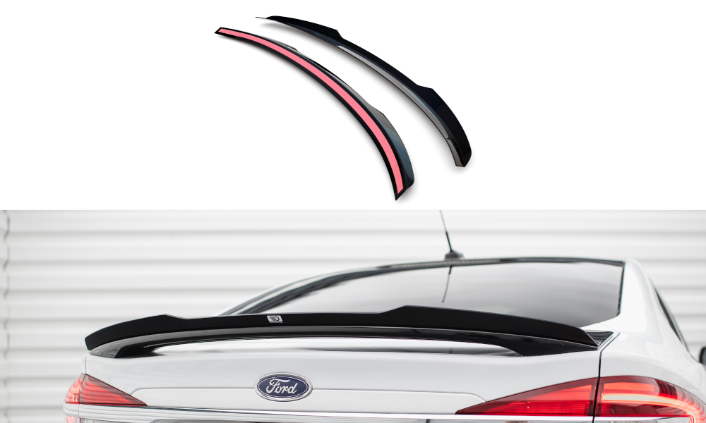 Heckspoiler Lippe Ford Mondeo Sport Mk5 Facelift / Fusion Sport Mk2 Facelift schwarz Hochglanz – Ansicht 2