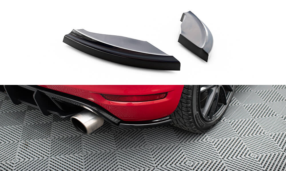Heck Ansatz Flaps Diffusor passend für VW GOLF 6 GTI 35TH schwarz Hochglanz – Ansicht 2