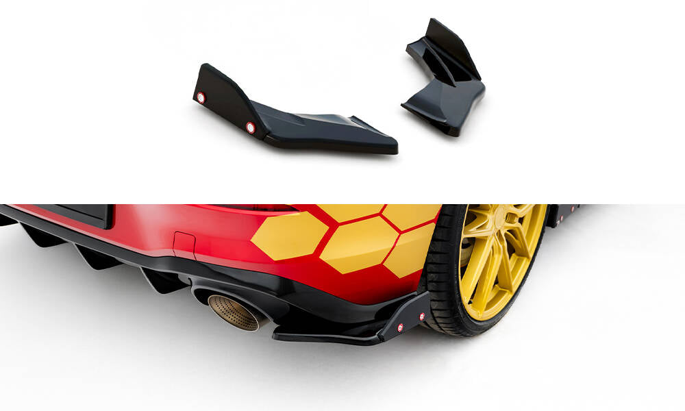 Heck Ansatz Flaps Diffusor V.1 + Flaps passend für VW Golf GTI Clubsport Mk8 Facelift – Ansicht 2