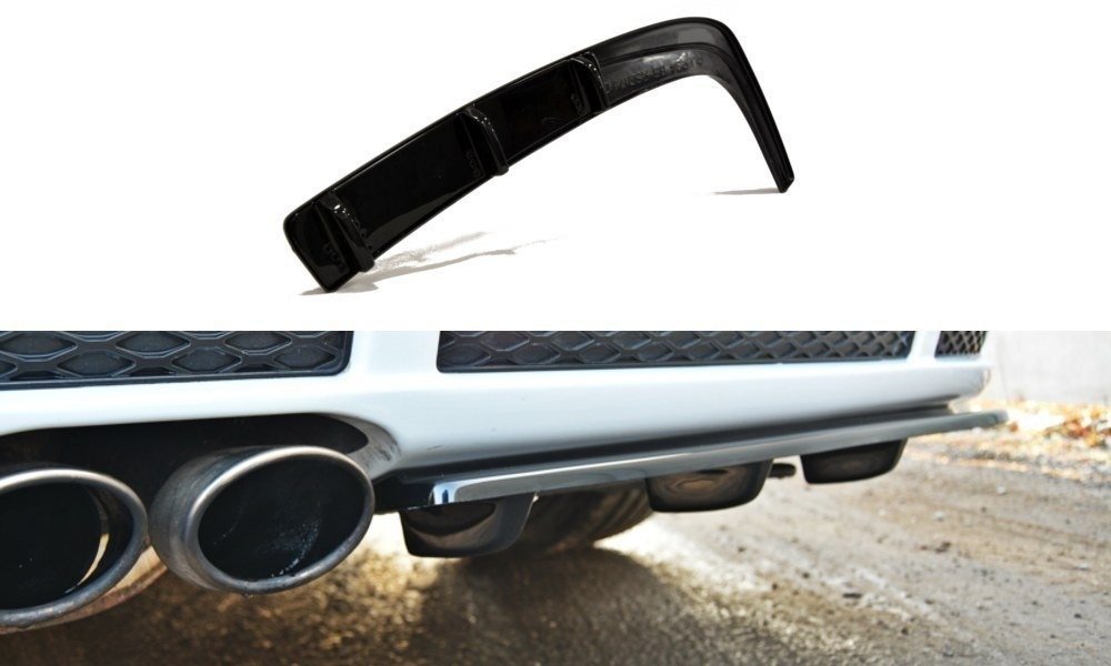 Diffusor Heck Ansatz passend für AUDI RS4 B5 DTM LOOK schwarz Hochglanz – Ansicht 2