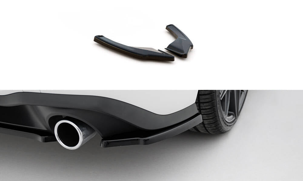 Heck Ansatz Flaps Diffusor V.1 passend für VW Golf GTI / GTE Mk8 schwarz Hochglanz – Ansicht 2