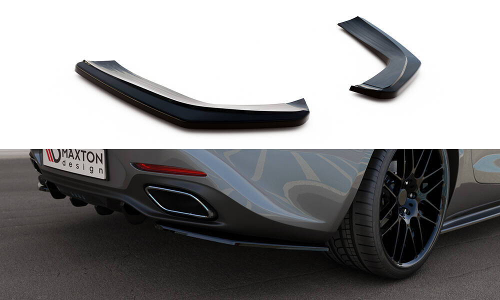 Heck Ansatz Flaps Diffusor passend für Mercedes-AMG GT / GT S C190 Facelift schwarz Hochglanz – Ansicht 2