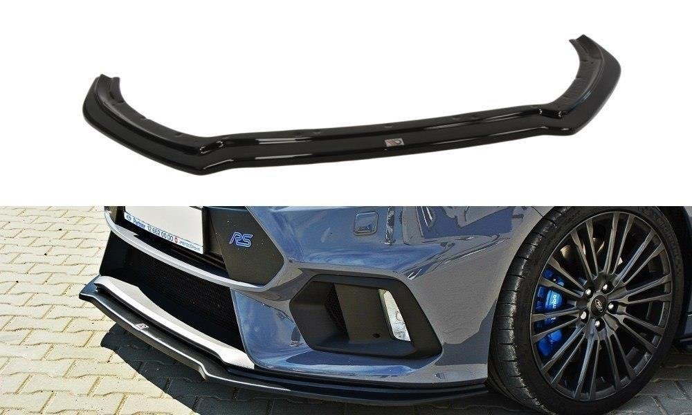 Street+ Spoilerlippe Front Ansatz V.4 passend für Ford Focus RS Mk3 schwarz Hochglanz – Ansicht 2