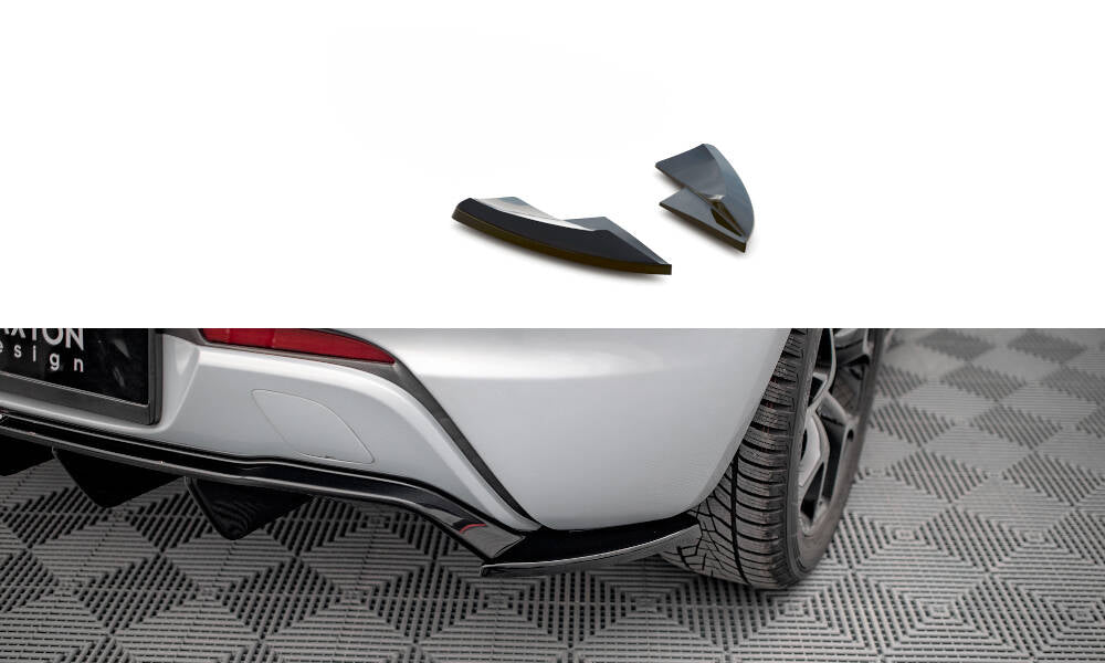 Heck Ansatz Flaps Diffusor V.2 passend für Opel Astra GTC OPC-Line J schwarz Hochglanz – Ansicht 2