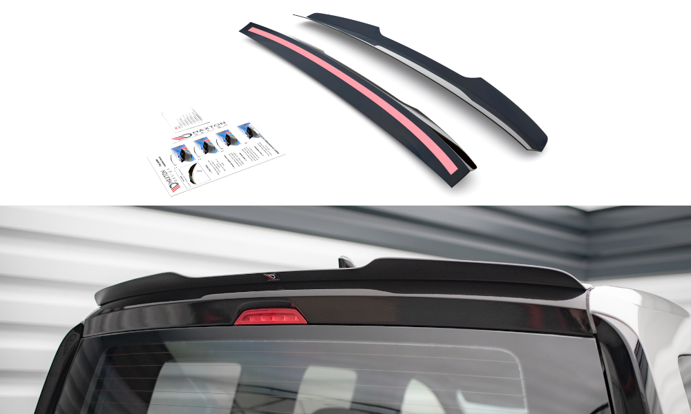 Heckspoiler Lippe VW Caddy Mk5 schwarz Hochglanz – Ansicht 2